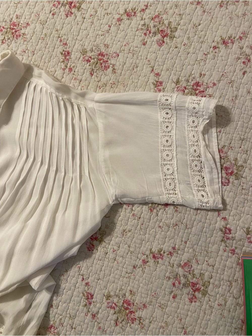 POL White Short Sleeve Blouse - Picture 5 of 6
